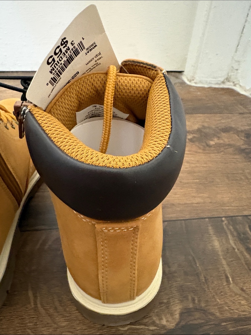 NWT Thereabouts Honey Tan Lace-Up Side Zipper Ankle Boots Size 3 - Picture 11 of 12